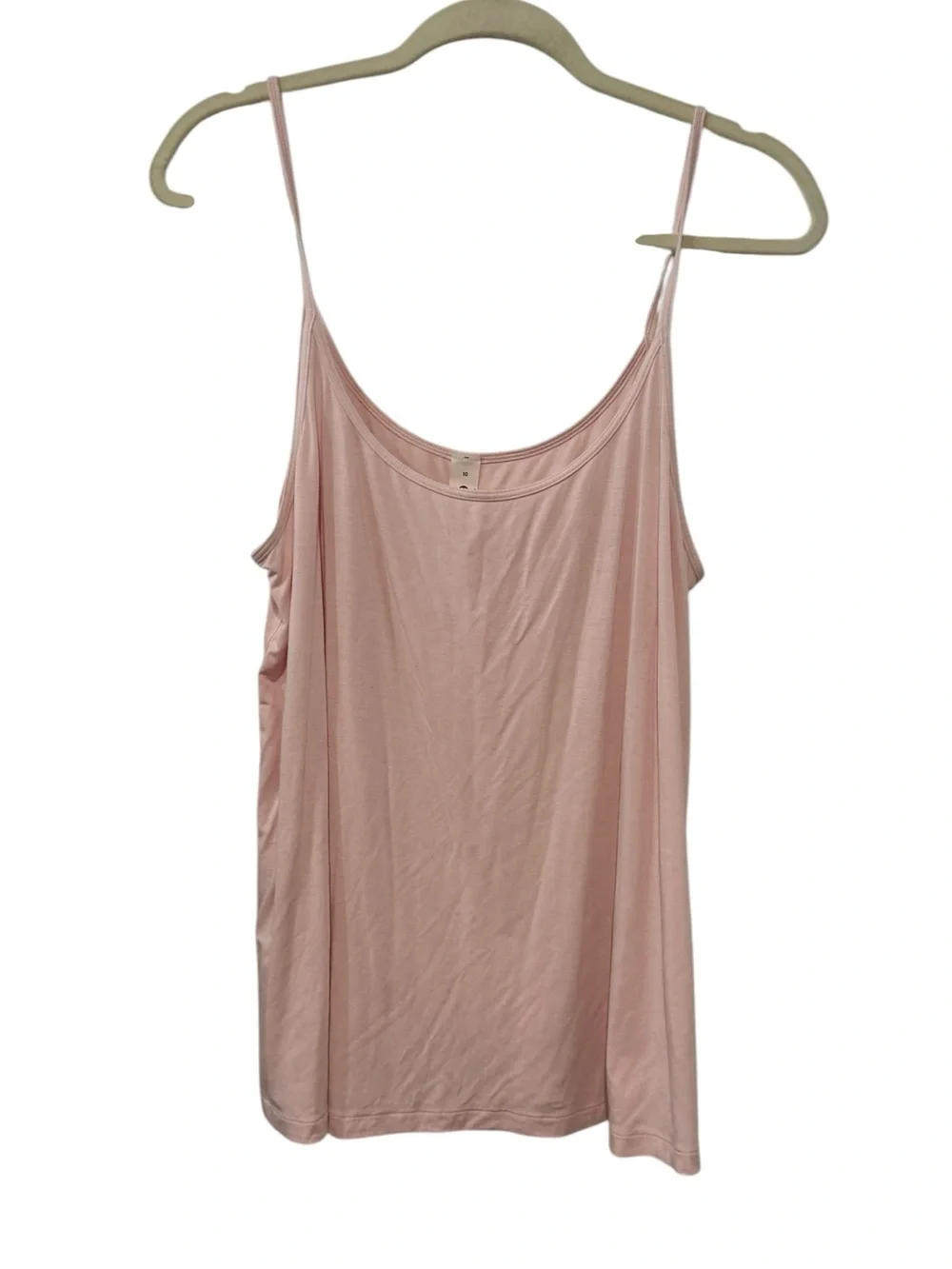Lululemon Size 10 Strawberry Milkshake Modal Silk Blend Spaghetti Strap Tank